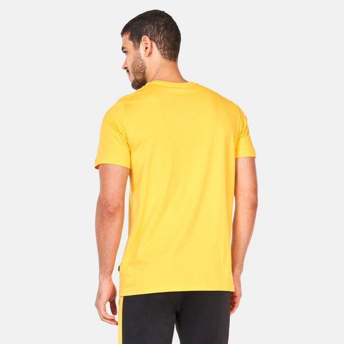 PUMA Men's Essentials+ Colour Logo T-Shirt yellow PUMA Men's Essentials+ Colour Logo T-Shirt yellow image number 1