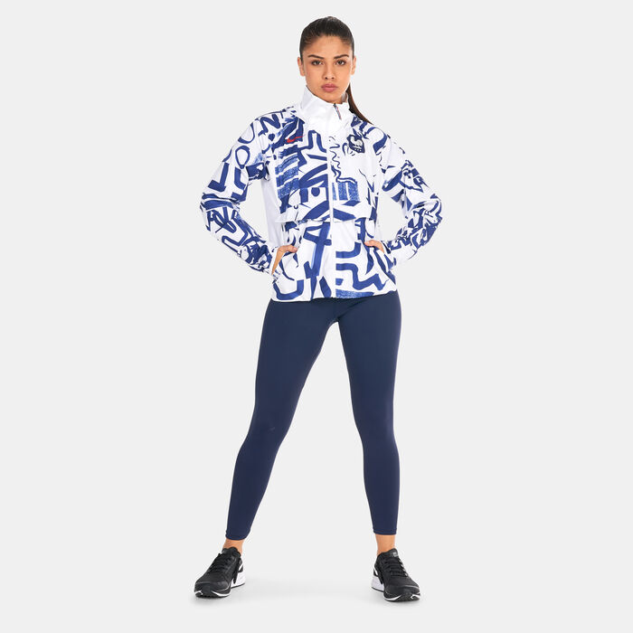 Nike Women's FFF AWF Jacket Blue image number 2
