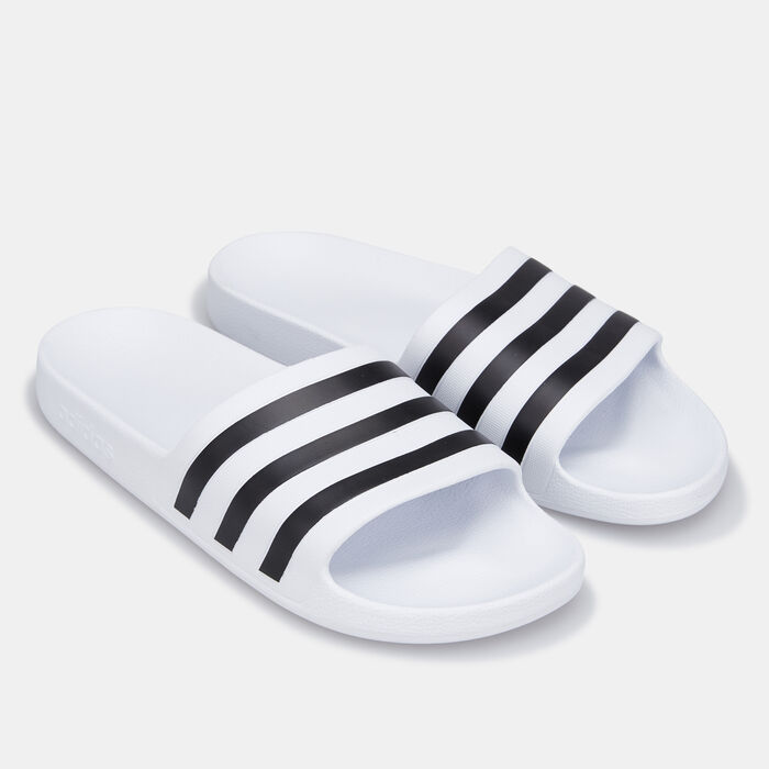 adidas Adilette Aqua Slides White adidas Adilette Aqua Slides White image number 0