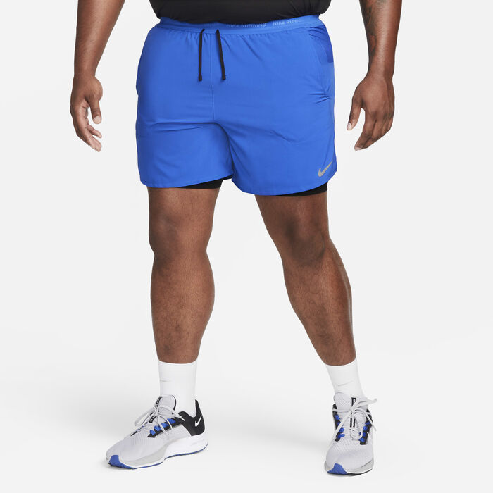 Nike Men's Stride Dri-FIT 2-in-1 Running Shorts Blue Nike Men's Stride Dri-FIT 2-in-1 Running Shorts Blue image number 8