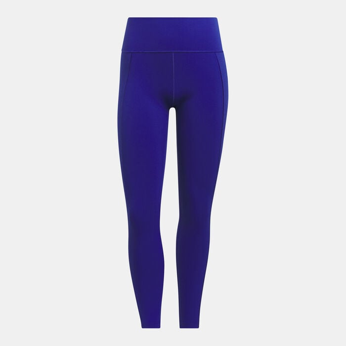 adidas Women's All Me Textured 7/8 Training Leggings Blue adidas Women's All Me Textured 7/8 Training Leggings Blue image number 0