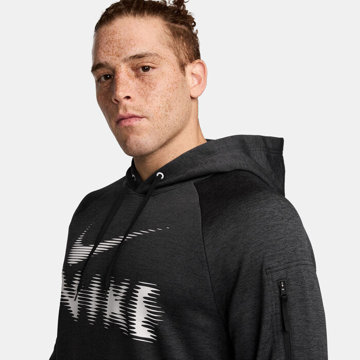 Nike Men's Therma-FIT Training Hoodie Grey Nike Men's Therma-FIT Training Hoodie Grey image number 2