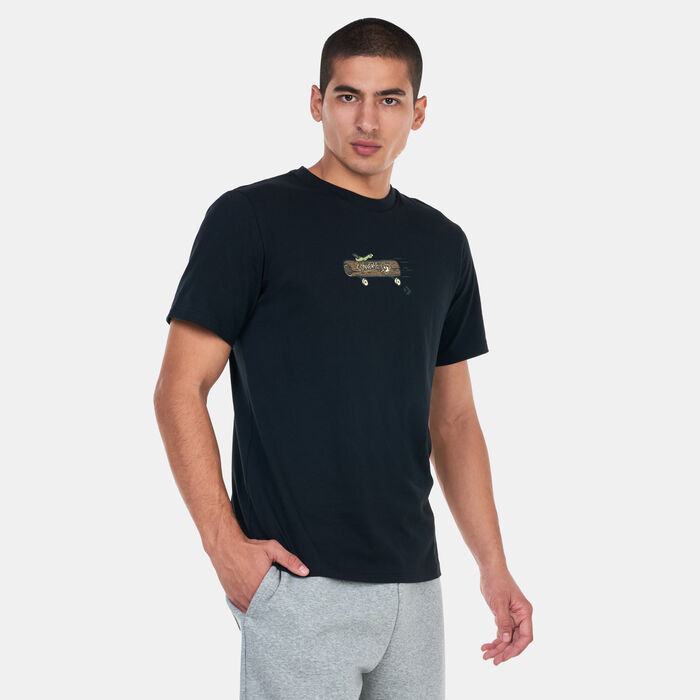 Converse Men's Elevated Logo Graphic T-Shirt Black Converse Men's Elevated Logo Graphic T-Shirt Black image number 0