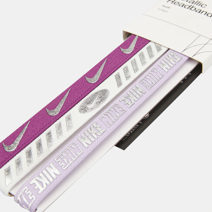 Nike Kids' 3.0 Headbands (3 Pieces) Purple Nike Kids' 3.0 Headbands (3 Pieces) Purple image number 1
