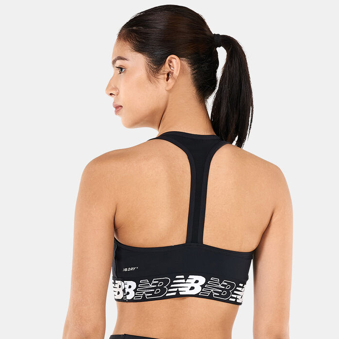 New Balance Women's Pace Bra 3.0 Sports Bra Black New Balance Women's Pace Bra 3.0 Sports Bra Black image number 1