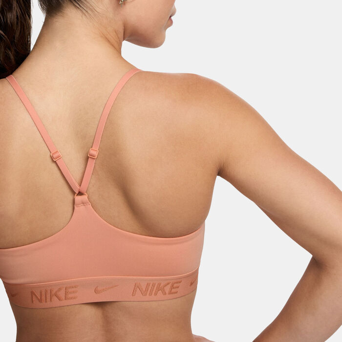 Nike Women's Indy Light-Support Training Sports Bra Peach image number 2