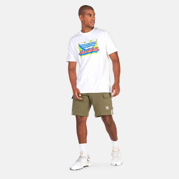 adidas Originals Men's Adicolor Classics 3-Stripes Cargo Shorts Brown adidas Originals Men's Adicolor Classics 3-Stripes Cargo Shorts Brown image number 2