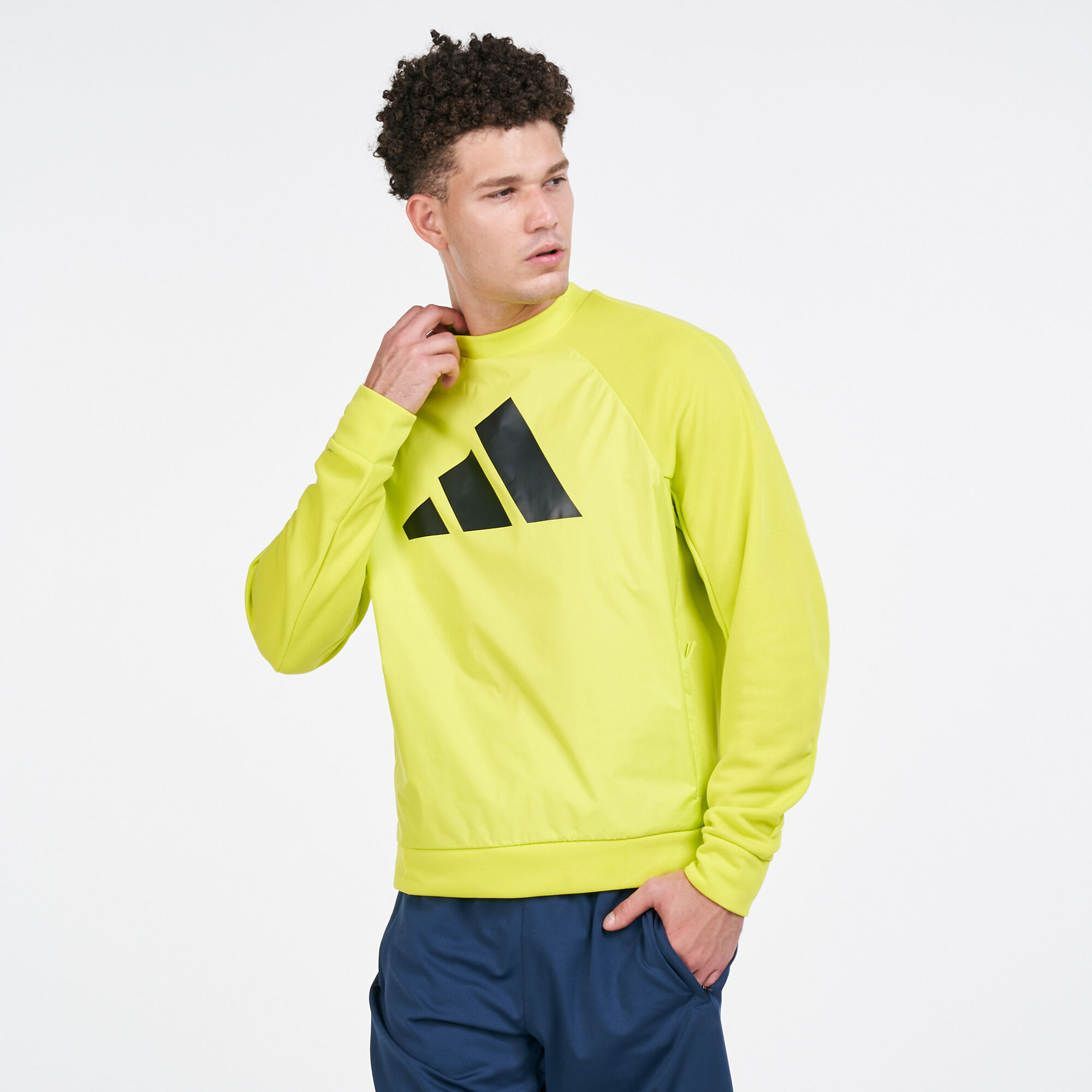 Men s Sportswear Fabric Block Sweatshirt
