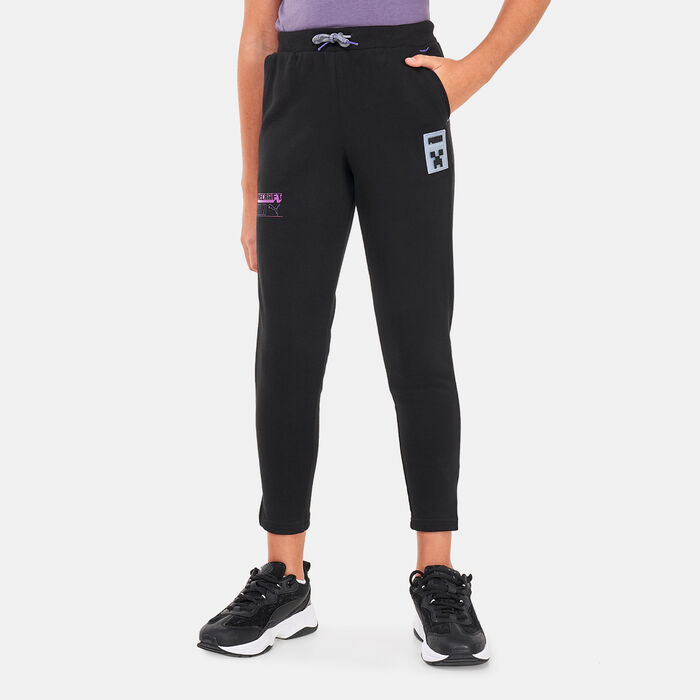 PUMA Kids' x MINECRAFT Sweatpants Black PUMA Kids' x MINECRAFT Sweatpants Black image number 0