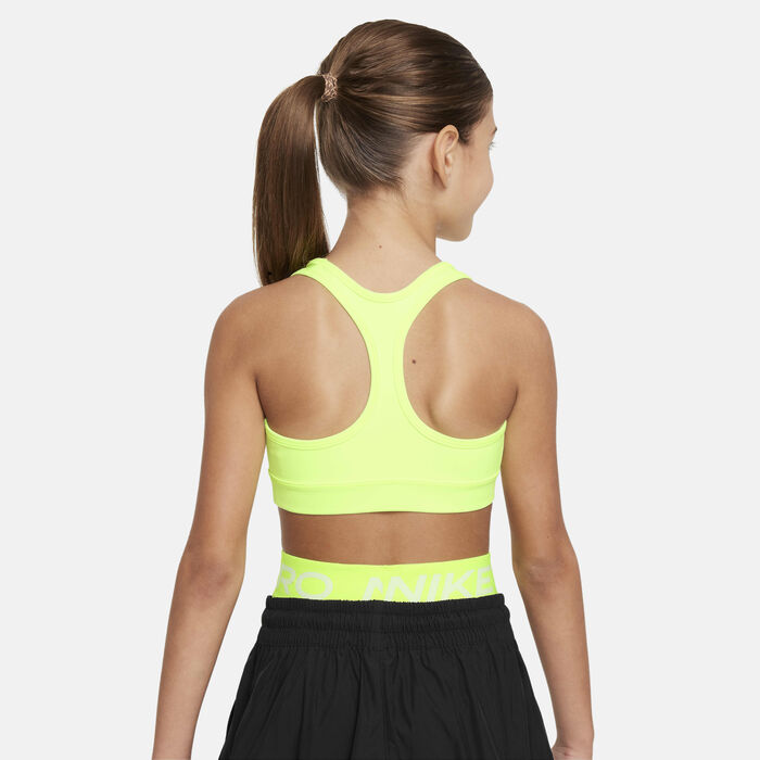 Nike Kids' Swoosh Medium-Support Sports Bra Green Nike Kids' Swoosh Medium-Support Sports Bra Green image number 1