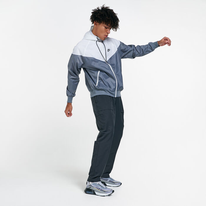 Nike Men's Sportswear Windrunner Hooded Jacket Grey image number 2