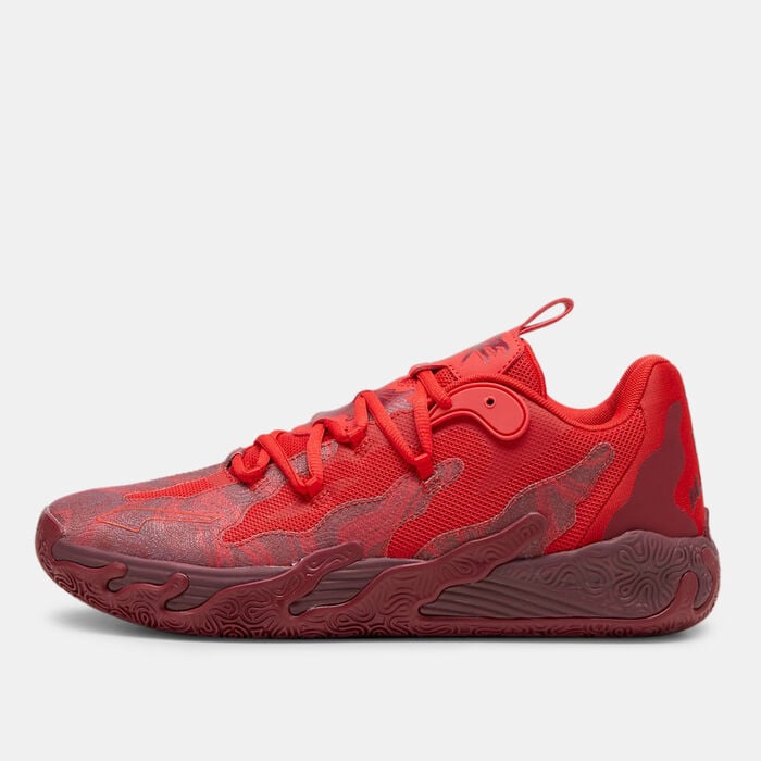 PUMA Men's MB.03 Lo Team Basketball Shoes Red PUMA Men's MB.03 Lo Team Basketball Shoes Red image number 0