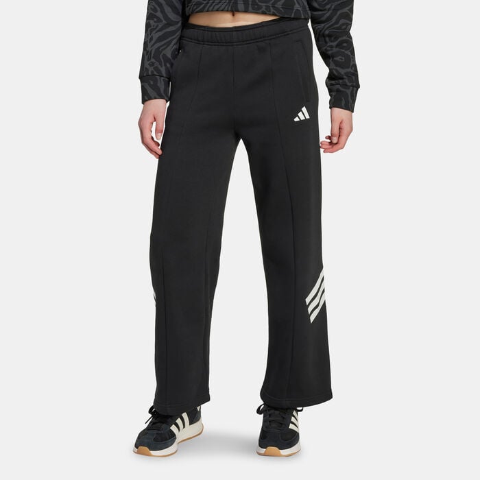 adidas Kids' Future Icons Wide Leg Open Hem Pants Black adidas Kids' Future Icons Wide Leg Open Hem Pants Black image number 0