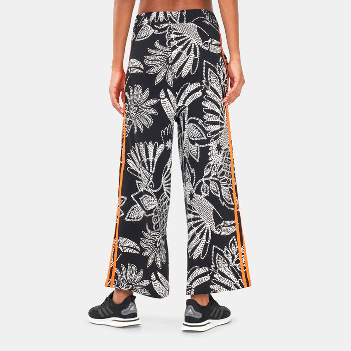 adidas Women's FARM Rio Wide-Leg Track Pants Black adidas Women's FARM Rio Wide-Leg Track Pants Black image number 1