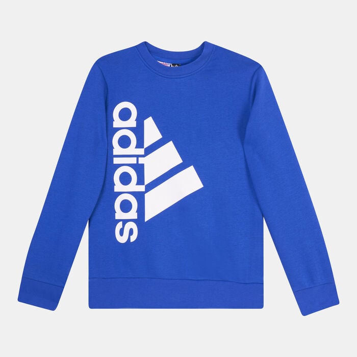 adidas Kids' Badge Of Sport Sweatshirt Blue adidas Kids' Badge Of Sport Sweatshirt Blue image number 0