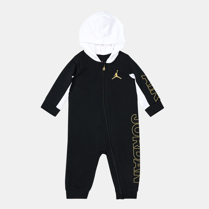 Jordan Kids' Holiday Shine Hooded Overall (Baby and Toddler) Black Jordan Kids' Holiday Shine Hooded Overall (Baby and Toddler) Black image number 0