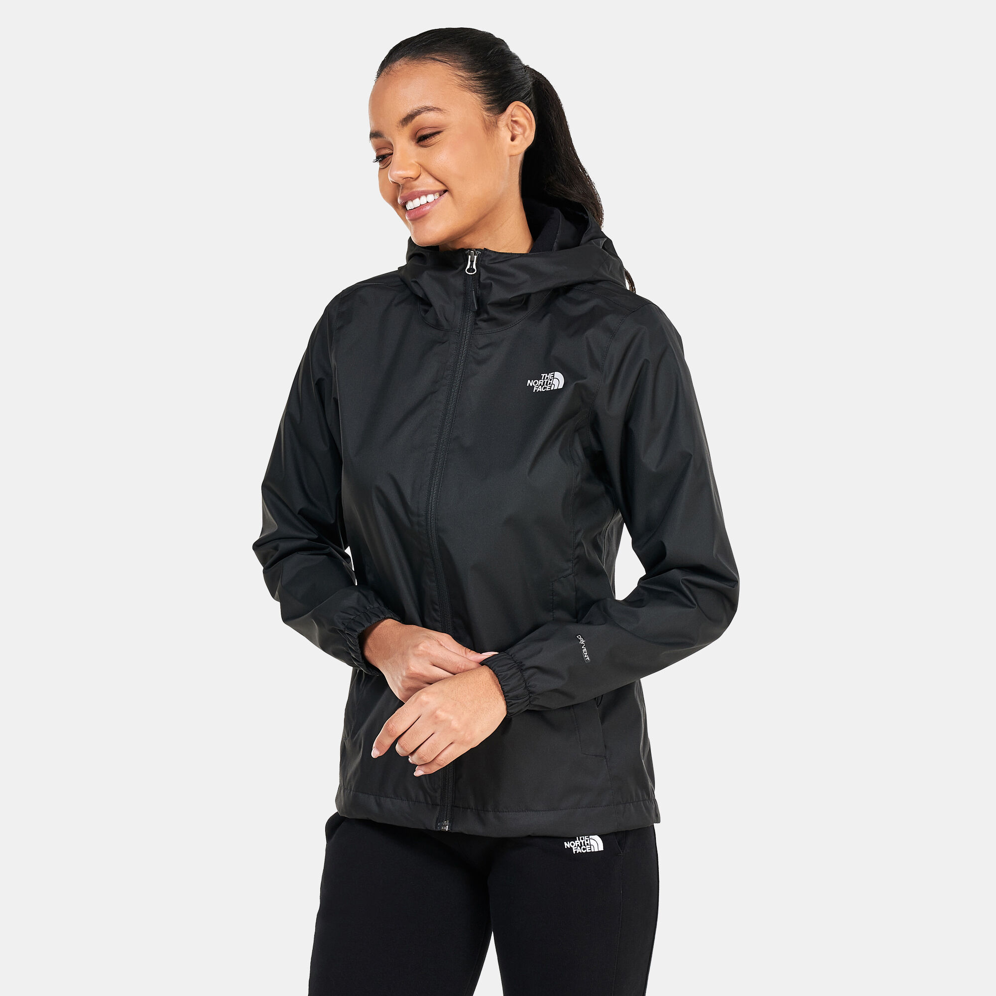 Womens north face top quest jacket black