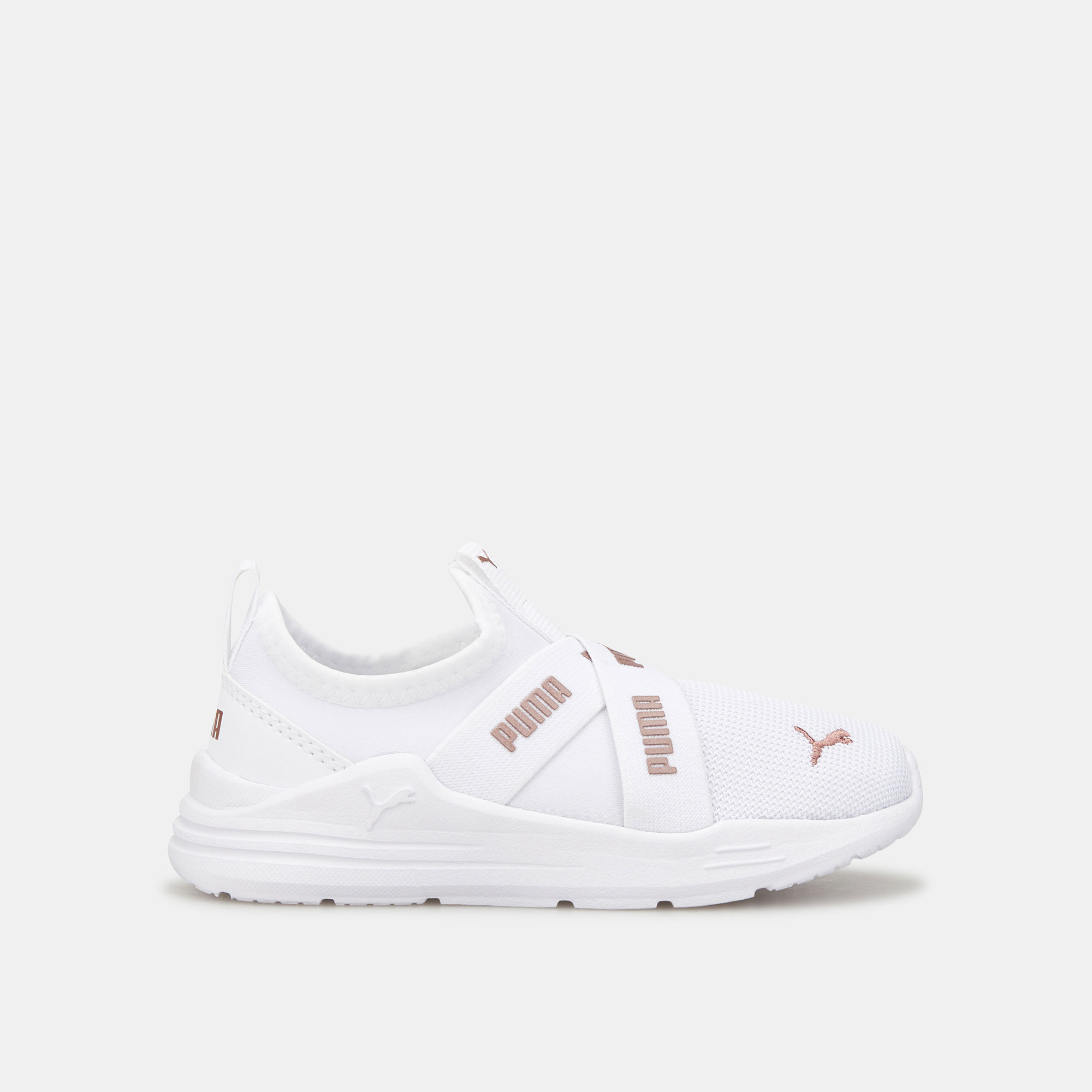 Puma slip ons white kids sales