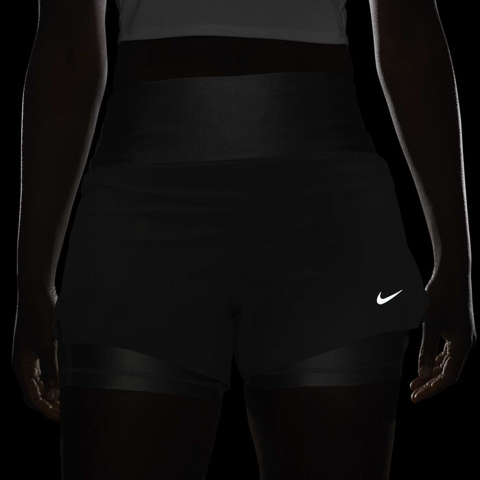 Nike Women's Dri-FIT Swift Mid-Rise 2-in-1 Running Shorts Grey Nike Women's Dri-FIT Swift Mid-Rise 2-in-1 Running Shorts Grey image number 8