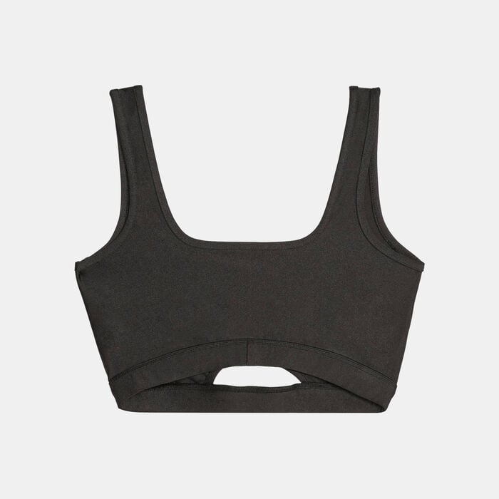 PUMA Women's DARE TO Crop Top Black PUMA Women's DARE TO Crop Top Black image number 1