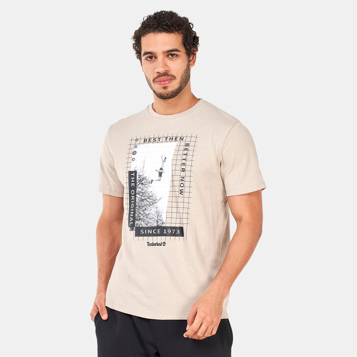 Timberland Men's Re-Issue Front Archive Graphic T-Shirt Grey image number 0