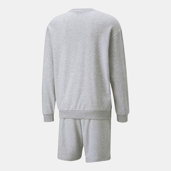 PUMA Men's Relaxed Sweat Set Grey image number 1