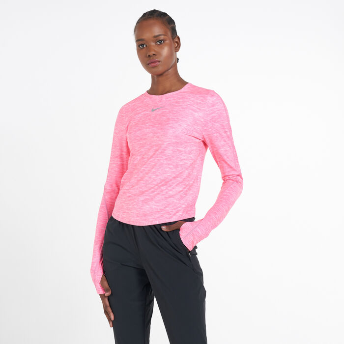 Nike ladies long sleeve running tops clearance
