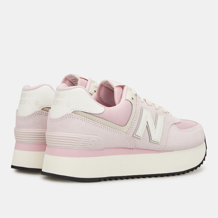 New Balance Women's 574+ Shoes Pink New Balance Women's 574+ Shoes Pink image number 2