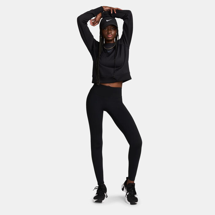 Nike Women's One Therma-FIT Training Sweatshirt Black image number 2