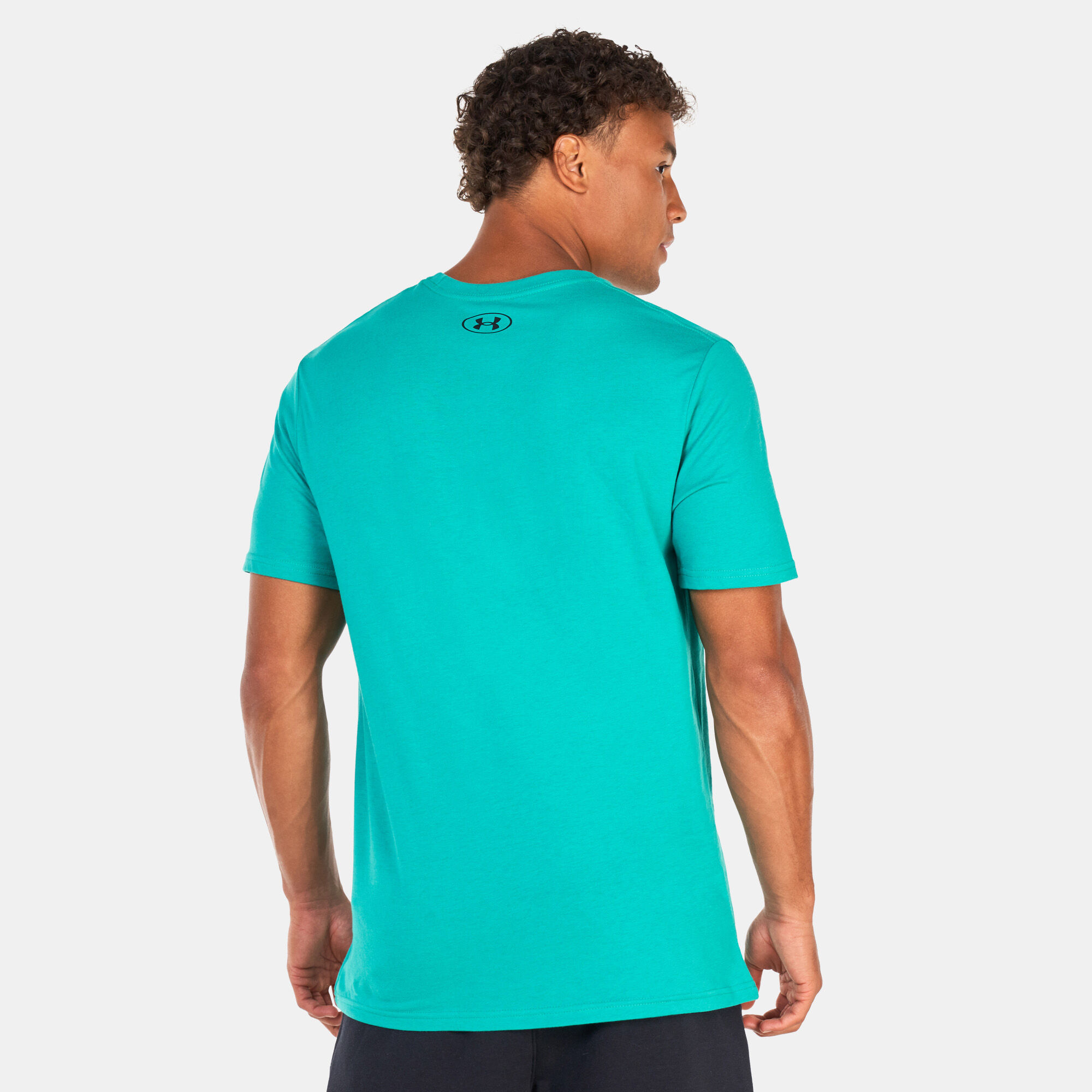 Under armour logo on left chest deals