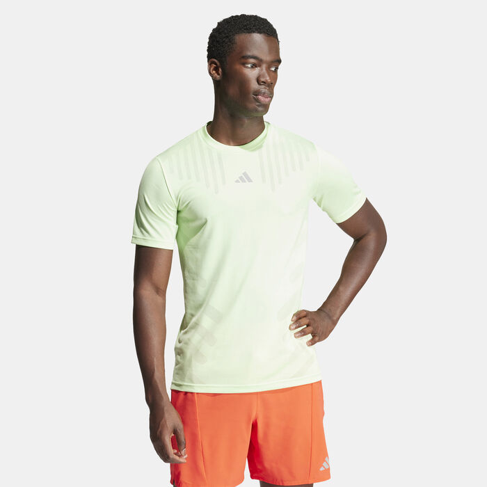 adidas Men's HIIT Airchill Training T-Shirt Green image number 0