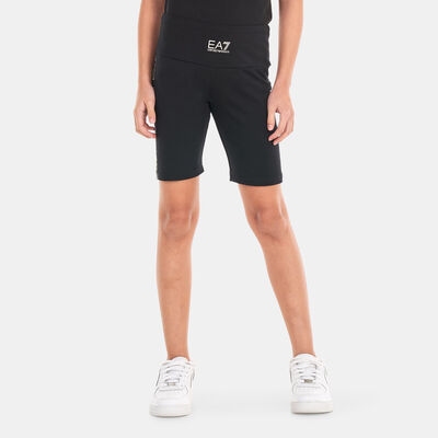 EA7 Emporio Armani Kids' Shiny Shorts Black