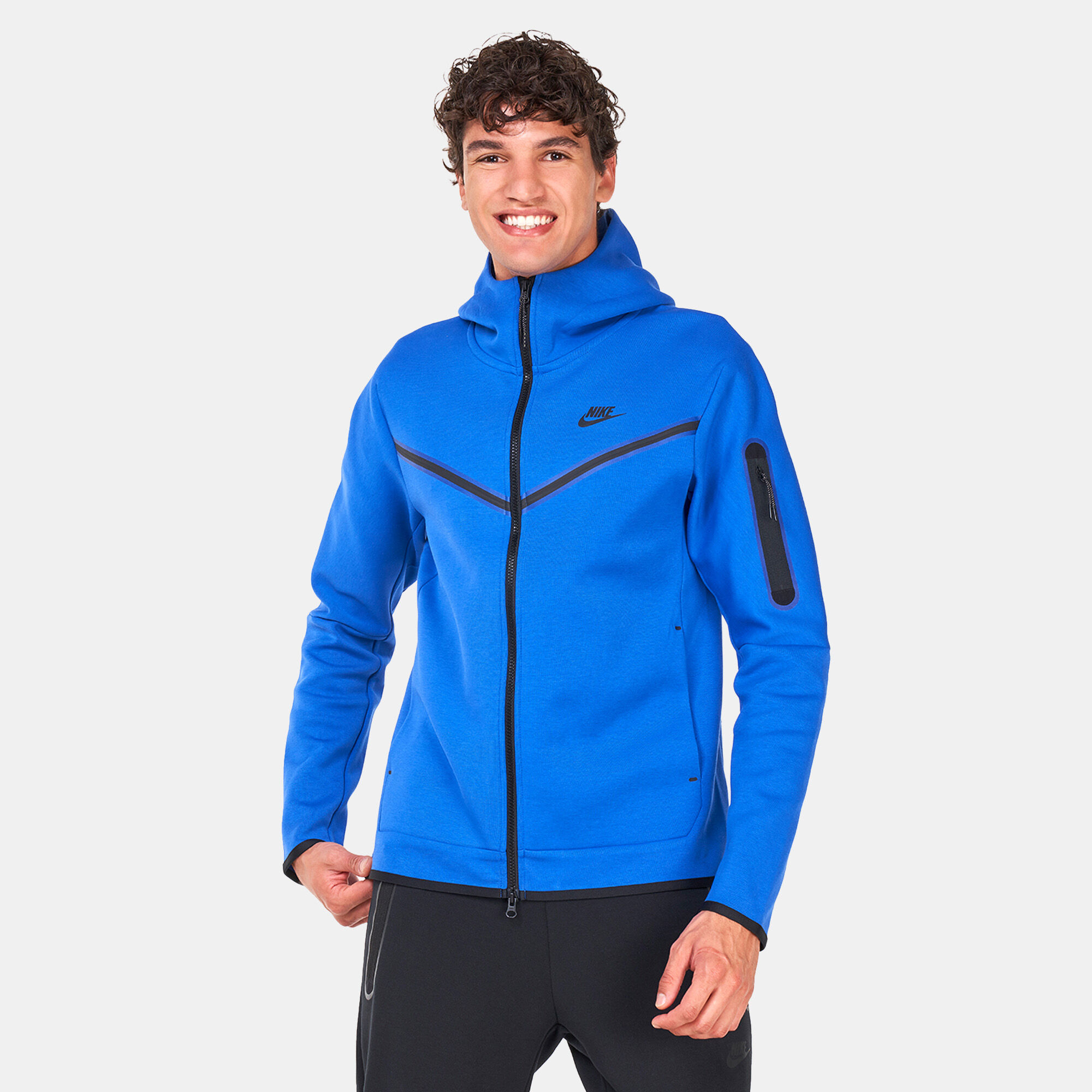Nike tape full shop zip hoodie blue