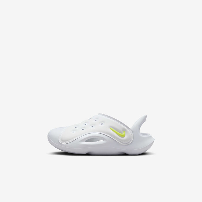 Nike Kids' Aqua Swoosh Sandals White image number 0
