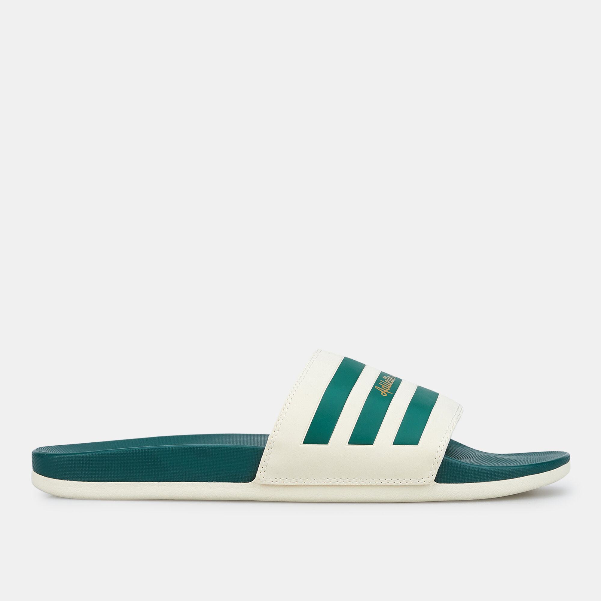 Adidas adilette slides green top