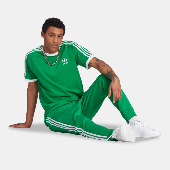 adidas Originals Men's Adicolor Classics 3-Stripes T-Shirt Green adidas Originals Men's Adicolor Classics 3-Stripes T-Shirt Green image number 2