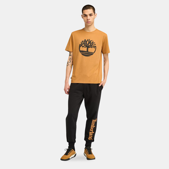 Timberland Men's Wordmark Logo Sweatpants Black image number 2