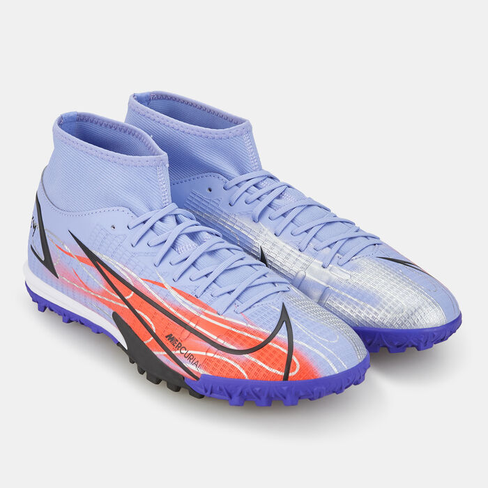Nike Men's Mercurial Superfly 8 Academy KM Turf Ground Shoe Purple Nike Men's Mercurial Superfly 8 Academy KM Turf Ground Shoe Purple image number 1