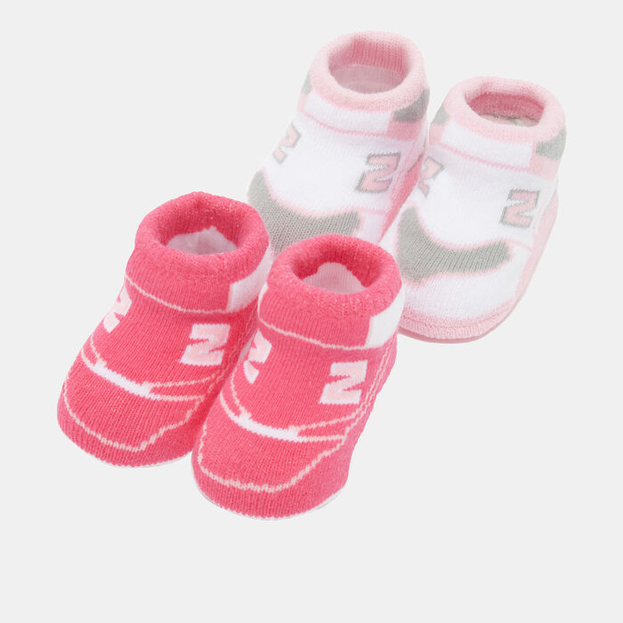 New Balance Kids' Classic Booties (2 Pairs) Pink New Balance Kids' Classic Booties (2 Pairs) Pink image number 0