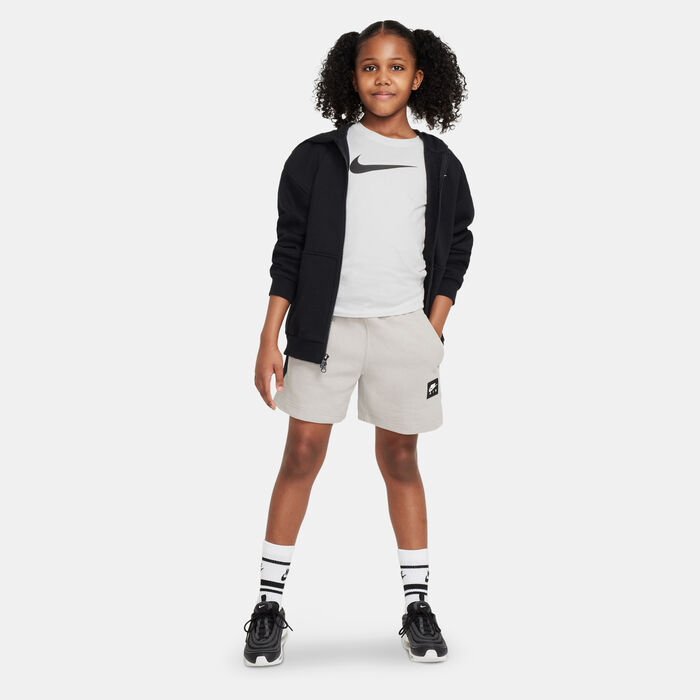 Nike Kids' Air Fleece Shorts Grey image number 2