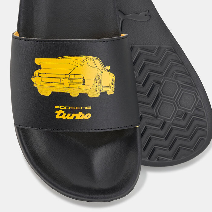 PUMA Men's Leadcat 2.0 Printed Slides Black PUMA Men's Leadcat 2.0 Printed Slides Black image number 2