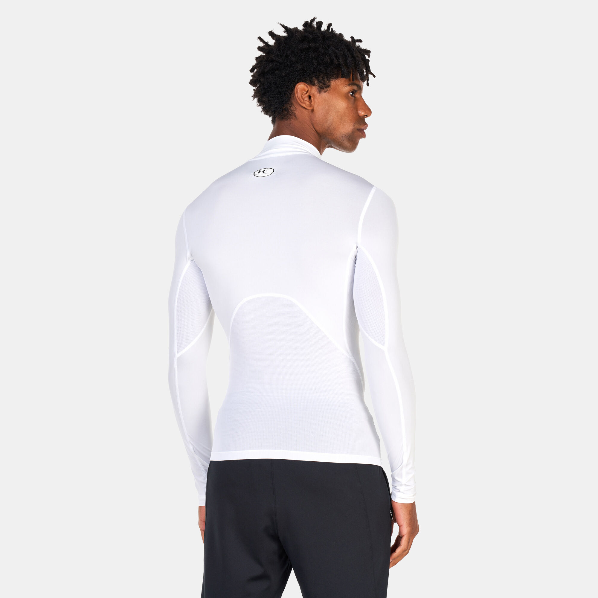 Buy Under Armour Men s HeatGear Mock Long Sleeve T Shirt White in
