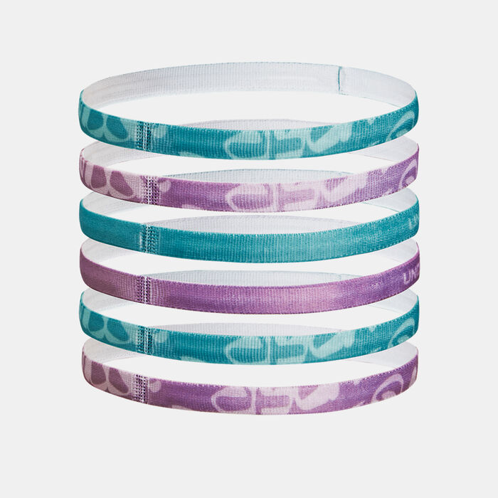 Under Armour Kids' Graphic Headbands - 6 Pieces (Younger and Older Kids) Green image number 1