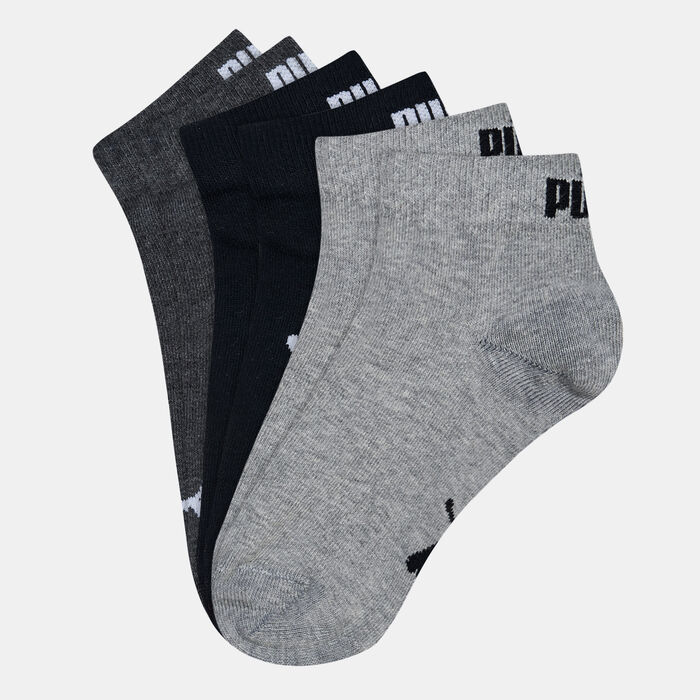 PUMA Kids' BTW Quarter Socks (3 Pack) Black PUMA Kids' BTW Quarter Socks (3 Pack) Black image number 0