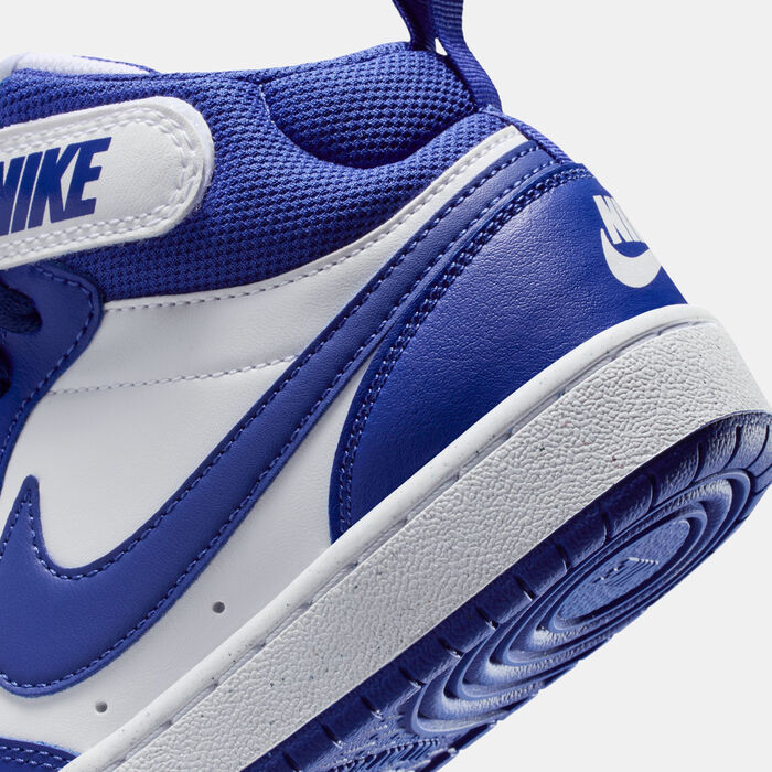 Nike Kids' Court Borough Mid 2 Shoes White image number 5