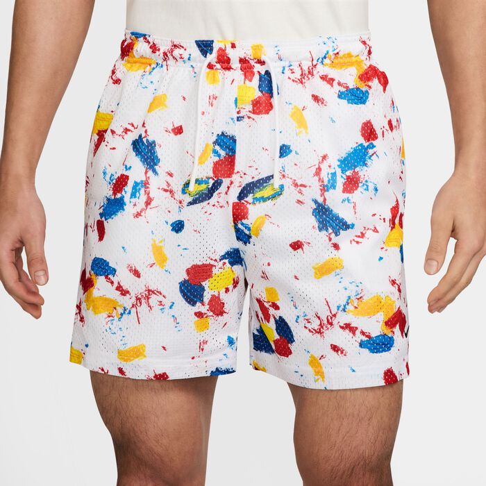 Nike Men's Dri-FIT Mesh Training Basketball Shorts White Nike Men's Dri-FIT Mesh Training Basketball Shorts White image number 0