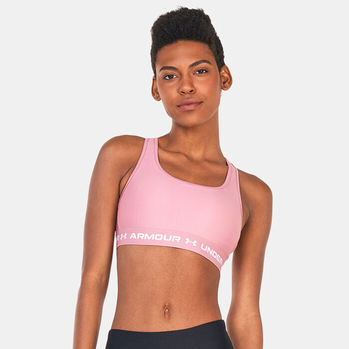 Under Armour Women's Armour Medium-Support Training Sports Bra Pink Under Armour Women's Armour Medium-Support Training Sports Bra Pink image number 0