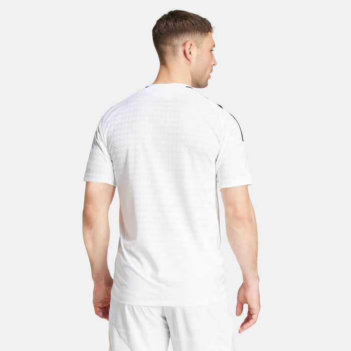 adidas Men's Real Madrid Authentic Home Football Jersey - 2024/25 White adidas Men's Real Madrid Authentic Home Football Jersey - 2024/25 White image number 1