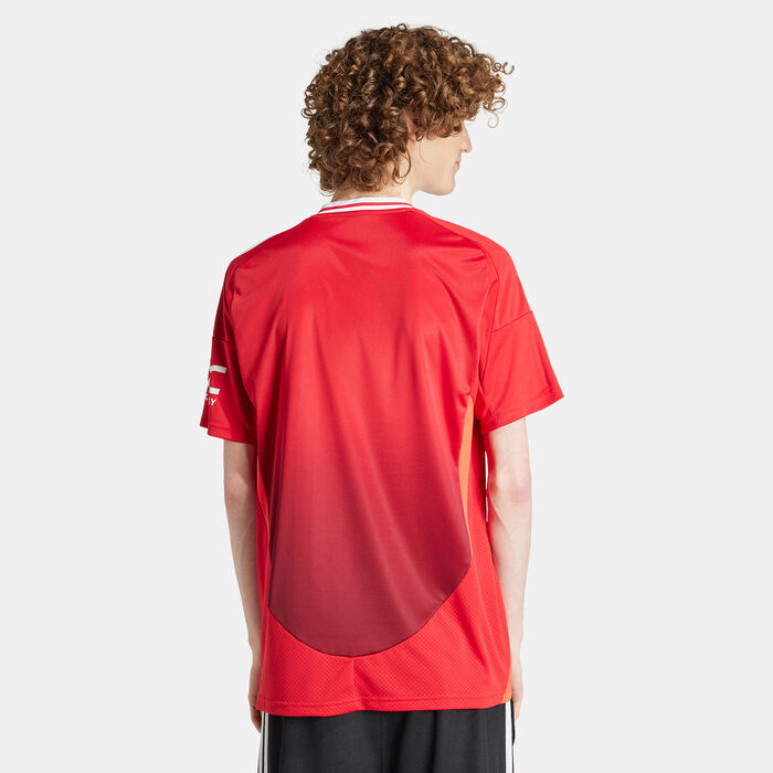 adidas Men's Manchester United 24/25 Home Replica Football Jersey Red adidas Men's Manchester United 24/25 Home Replica Football Jersey Red image number 2