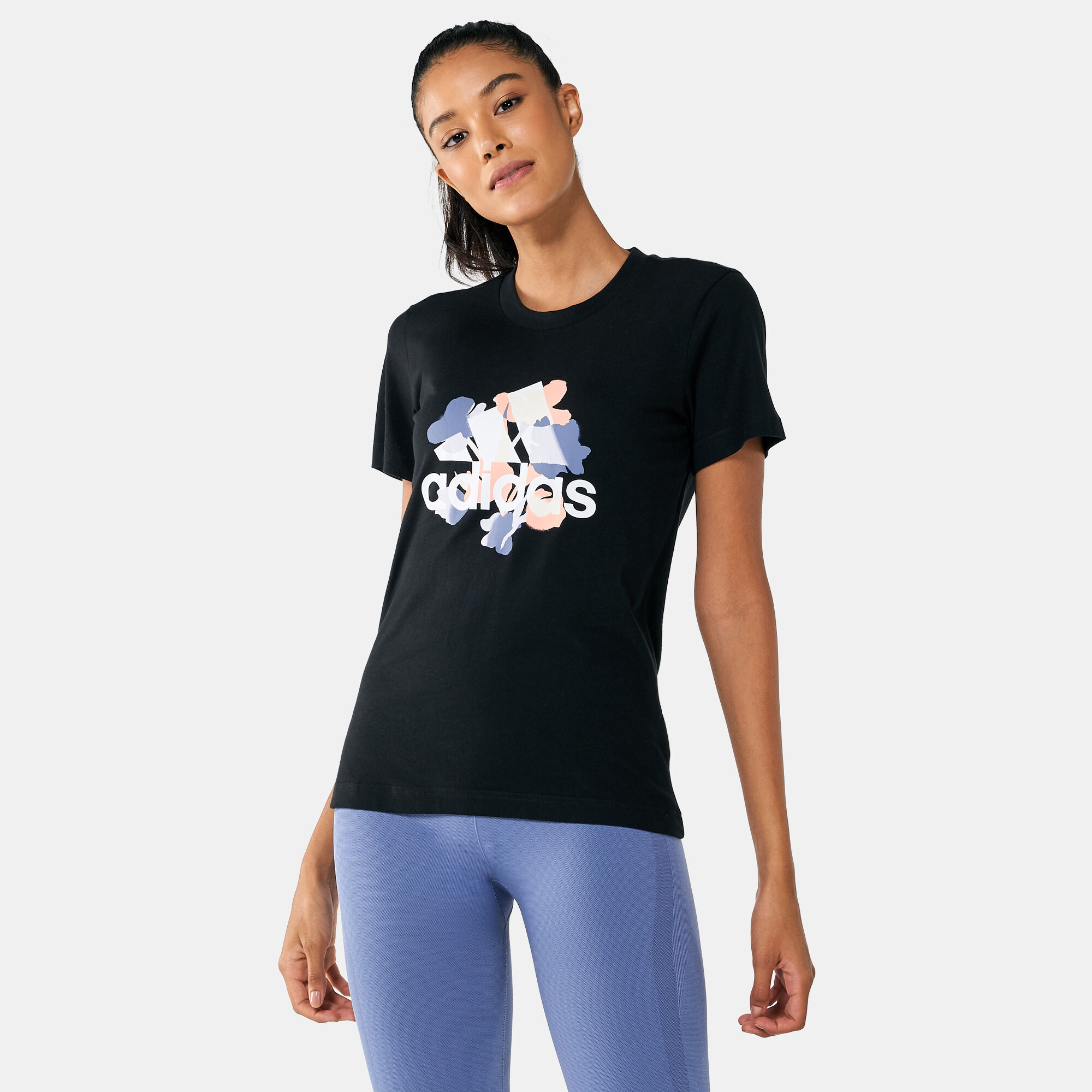 Adidas womens floral shirt store